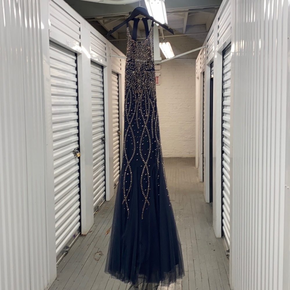 Gray Evening Gown 8 Medium